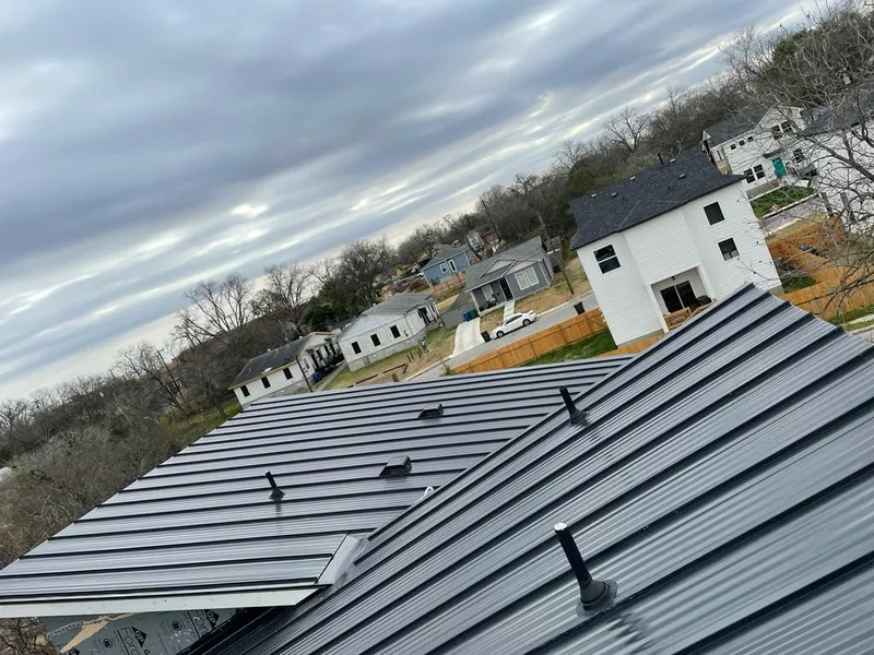 Standing seam metal roof panels with vents for Skylight Repair in Marathon